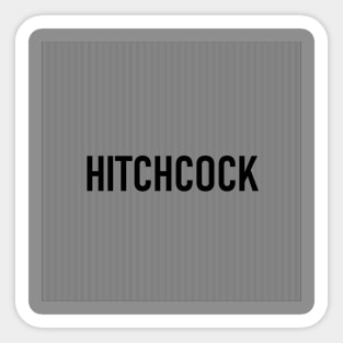 Hitchcock in a Title Sticker